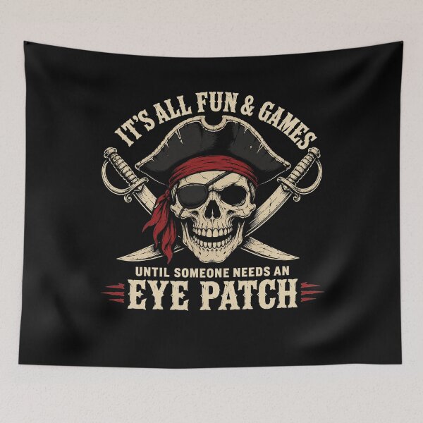 Item preview, Funny Pirate Skull Joke Eyepatch Humor Saying Quote designed and sold by clothesy7.