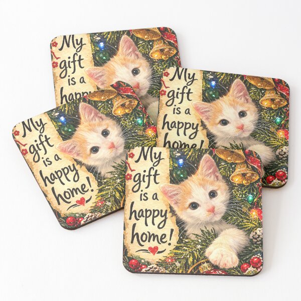 Item preview, A baby cat best gift - MY GIFT IS A HAPPY HOME? designed and sold by www.elyunqueprints.store.