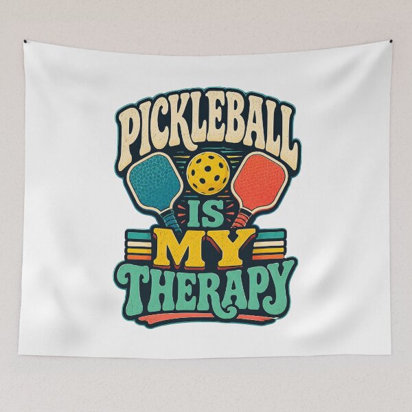 Item preview, Pickleball Is My Therapy Retro Sport designed and sold by Mr Lee.