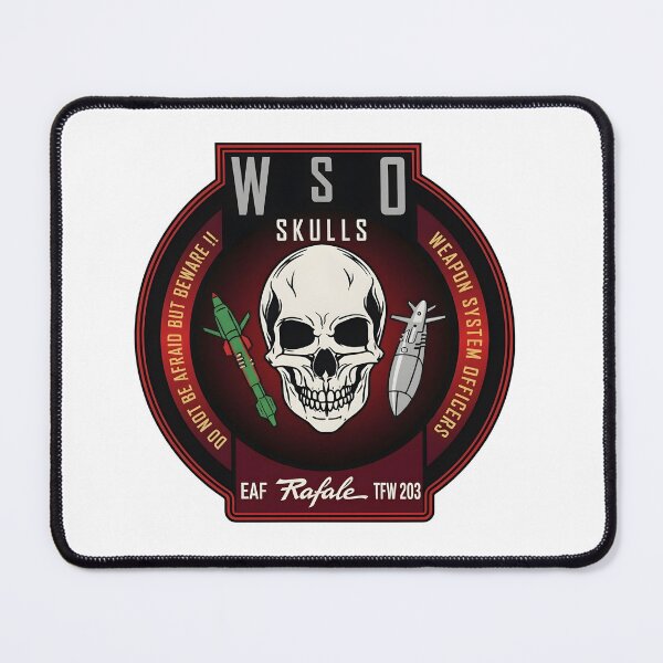 Item preview, EAF TFW 203 Rafale WSO Skulls Weapon System Officers Emblem designed and sold by CharlieDesings.