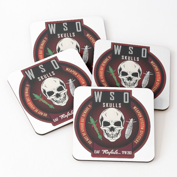 Item preview, EAF TFW 203 Rafale WSO Skulls Weapon System Officers Emblem designed and sold by CharlieDesings.