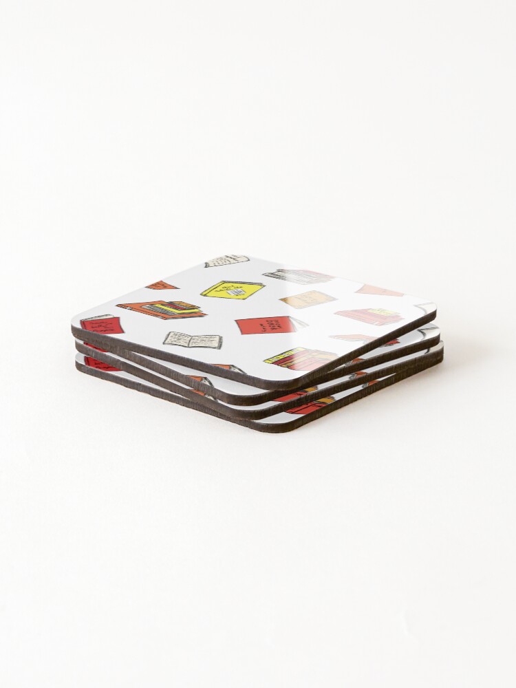 Thumbnail 4 of 5, Coasters (Set of 4), Books designed and sold by RiyouLeva.