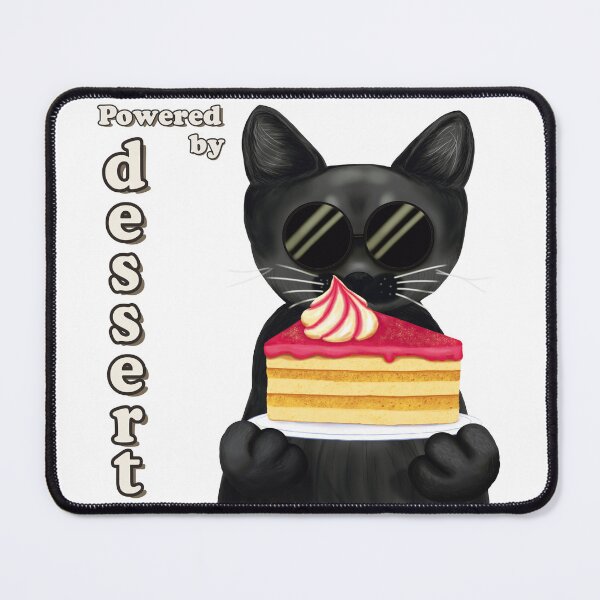 Item preview, Powered by Dessert | Cool Black Cat Cake designed and sold by More Prussian Blue.