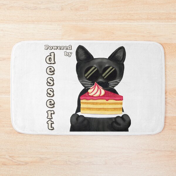 Item preview, Powered by Dessert | Cool Black Cat Cake designed and sold by More Prussian Blue.