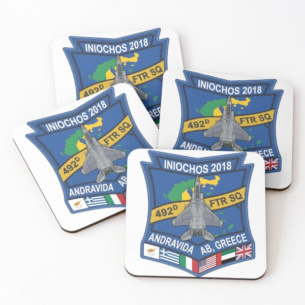 Item preview, USAF 492nd Fighter Squadron Iniochos 2018 Exercise Commemorative Patch designed and sold by CharlieDesings.