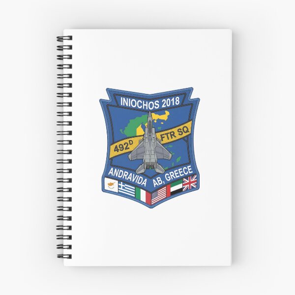 Item preview, USAF 492nd Fighter Squadron Iniochos 2018 Exercise Commemorative Patch designed and sold by CharlieDesings.