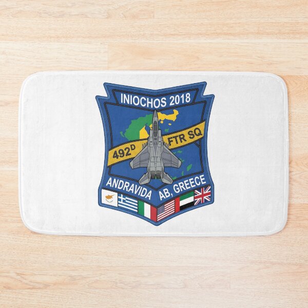 Item preview, USAF 492nd Fighter Squadron Iniochos 2018 Exercise Commemorative Patch designed and sold by CharlieDesings.