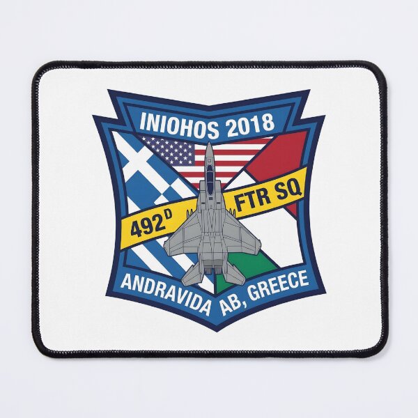 Item preview, 492nd Fighter Squadron Iniochos 2018 Variant Deployment Graphic designed and sold by CharlieDesings.