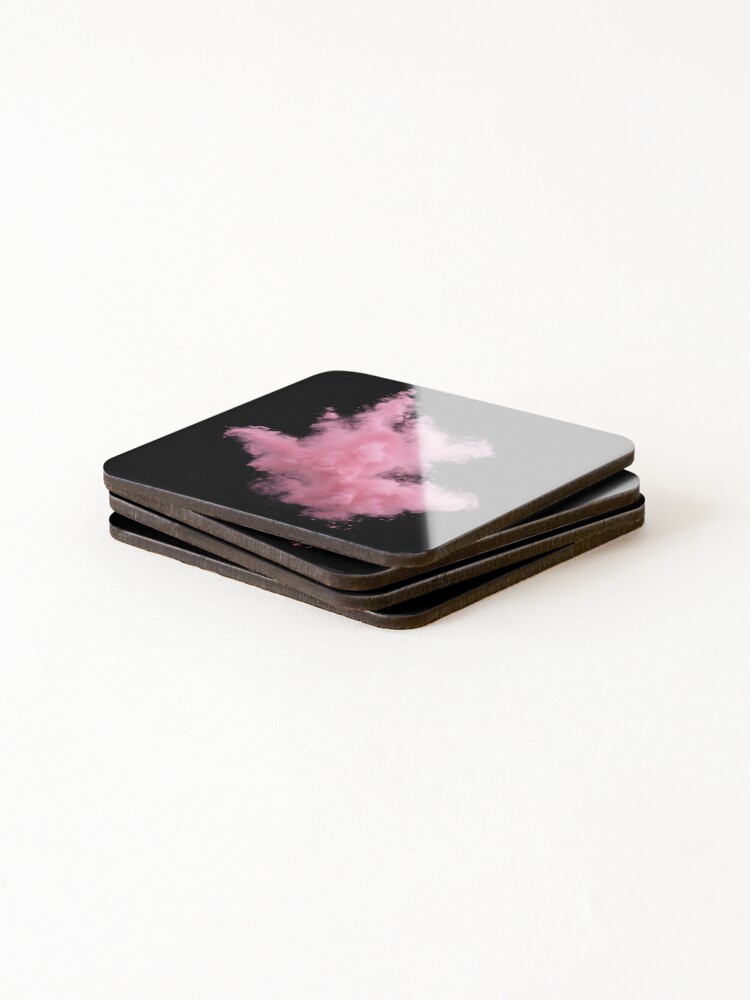Thumbnail 4 of 5, Coasters (Set of 4), Pink Powder Explosion designed and sold by StudioForge.