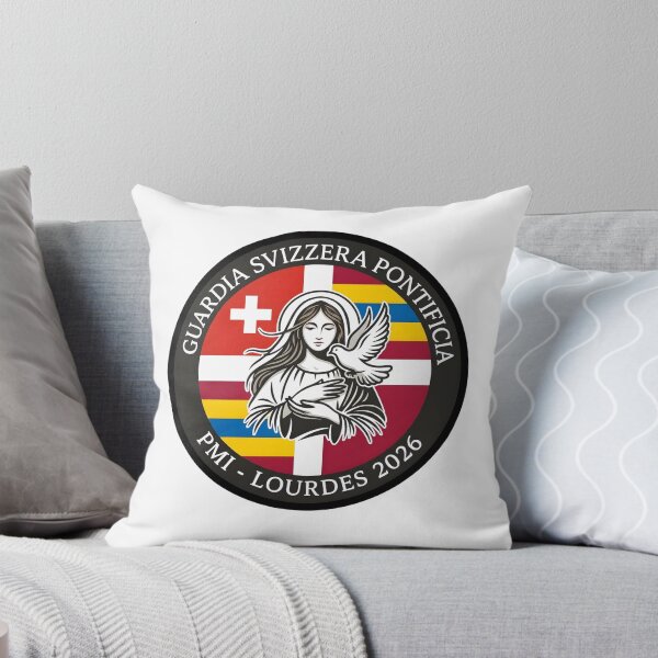 Item preview, Pontifical Swiss Guard PMI Lourdes 2026 Pilgrimage Emblem designed and sold by CharlieDesings.