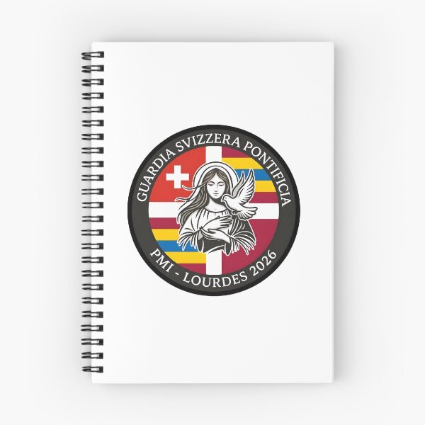 Item preview, Pontifical Swiss Guard PMI Lourdes 2026 Pilgrimage Emblem designed and sold by CharlieDesings.