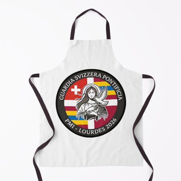 Item preview, Pontifical Swiss Guard PMI Lourdes 2026 Pilgrimage Emblem designed and sold by CharlieDesings.