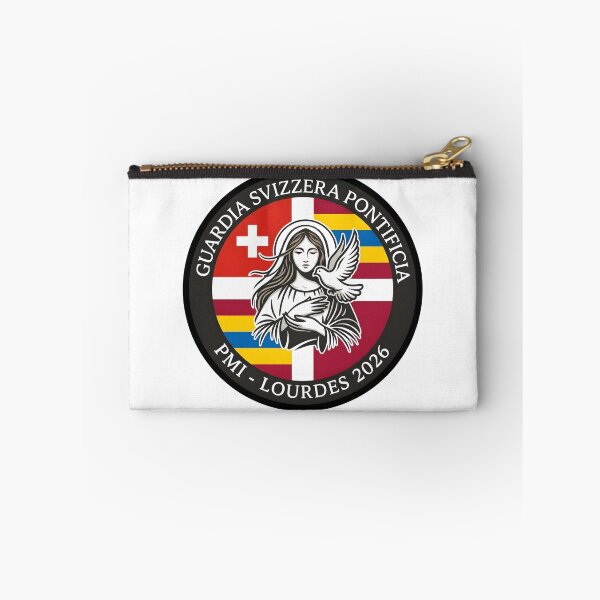 Item preview, Pontifical Swiss Guard PMI Lourdes 2026 Pilgrimage Emblem designed and sold by CharlieDesings.