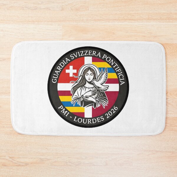 Item preview, Pontifical Swiss Guard PMI Lourdes 2026 Pilgrimage Emblem designed and sold by CharlieDesings.