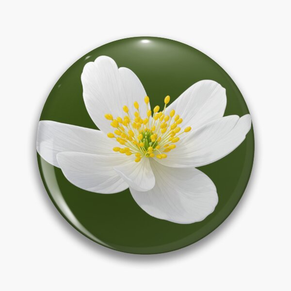 Item preview, Elegant White Anemone Flower Botanical Design designed and sold by Nawi32.