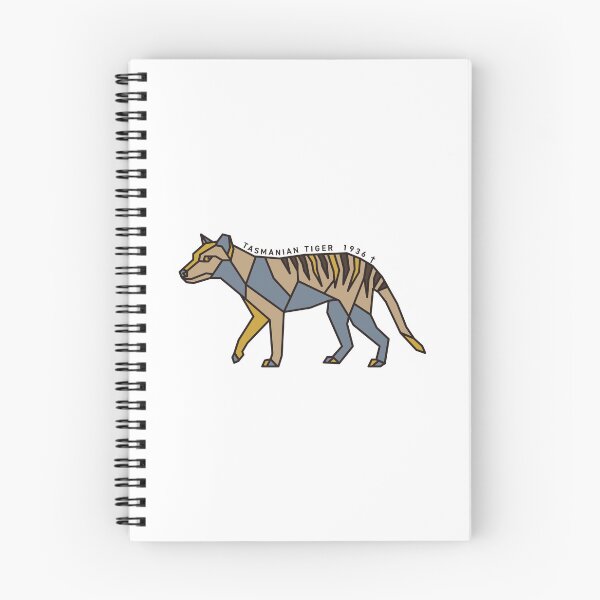 Item preview, Geometric Tasmanian Tiger - Mustard & Grey Accents designed and sold by AnimalsKnowAll.