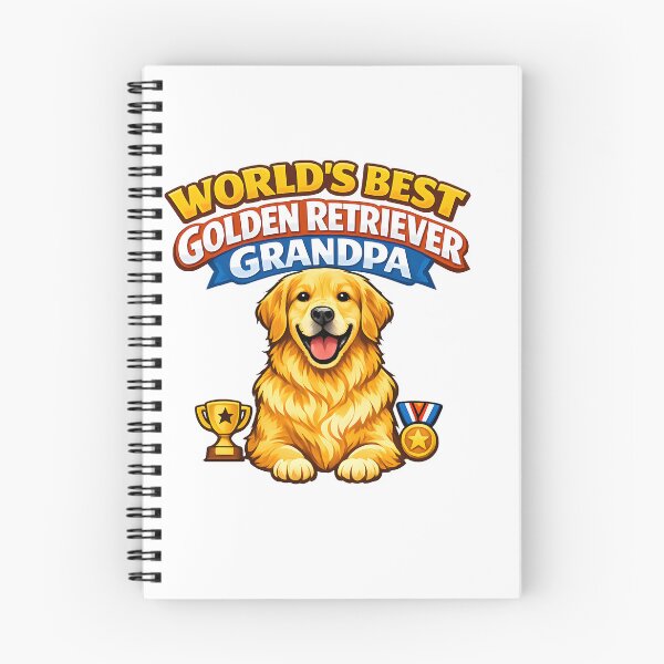 Item preview, World's Best Golden Retriever Grandpa – Trophy & Medal Champion Dog Grandpa Gift Shirt designed and sold by Sahil Randhawa.