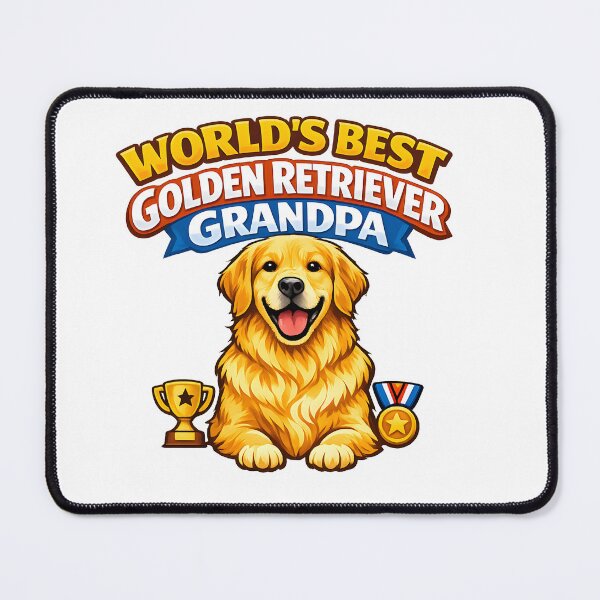 Item preview, World's Best Golden Retriever Grandpa – Trophy & Medal Champion Dog Grandpa Gift Shirt designed and sold by Sahil Randhawa.