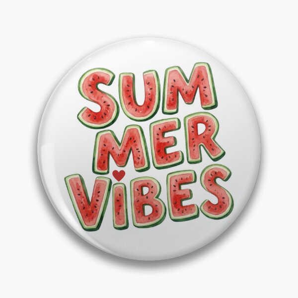Item preview, Watercolor Watermelon Summer Vibes Typography Art designed and sold by VibranPalette.