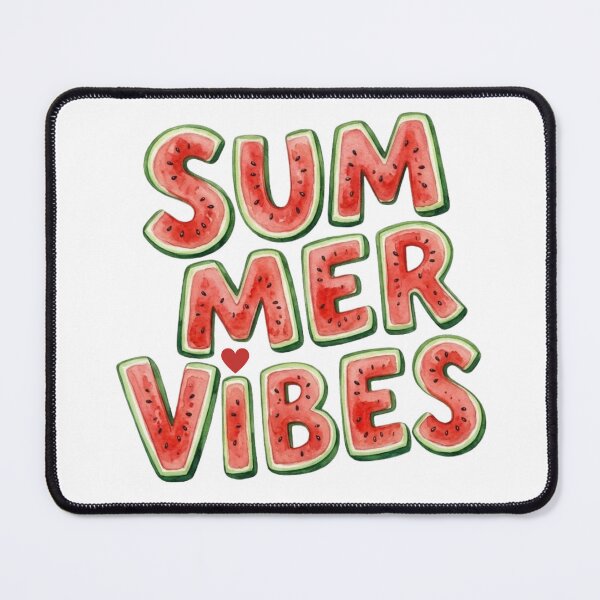 Item preview, Watercolor Watermelon Summer Vibes Typography Art designed and sold by VibranPalette.