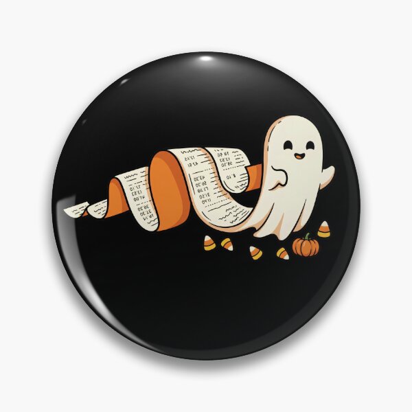 Item preview, Cute Ghost Halloween Cashier Receipt Tape Candy Corn funny cashier gift designed and sold by Lulustarfox.