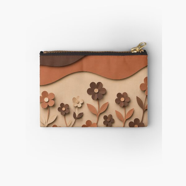 Item preview, Paper Cut Floral Art — Terracotta Brown Boho Wall Decor designed and sold by Aureva Arts Shop.