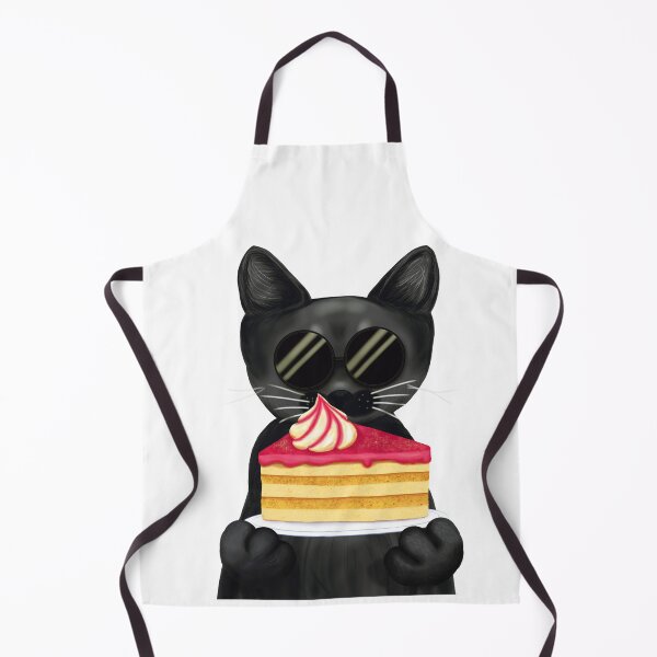 Item preview, The Midnight Café Familiars | Pastel Goth Dessertcore Black Cat Kawaii Art designed and sold by More Prussian Blue.