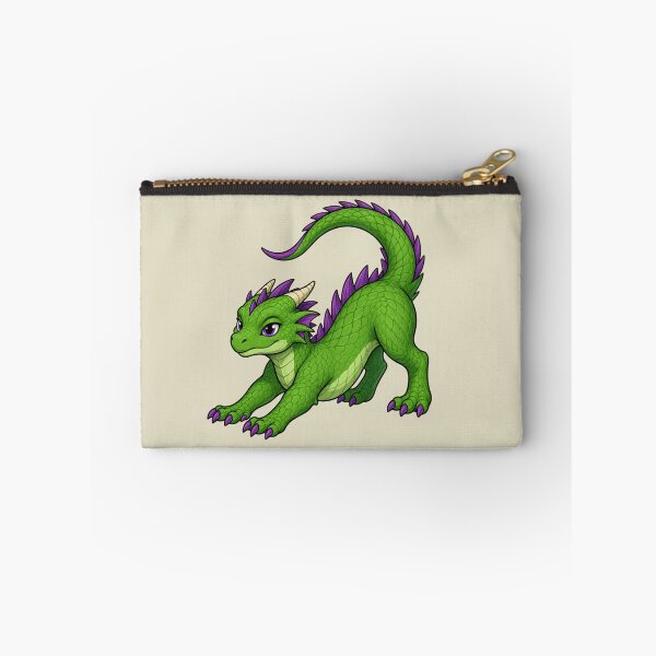 Item preview, Cute Green Baby Dragon – Adorable Fantasy Hatchling with Purple Spikes designed and sold by Hatchling Hollow.