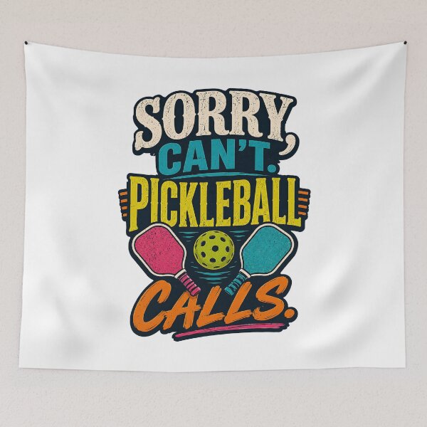 Item preview, Sorry Can't Pickleball Calls Retro Sport designed and sold by Mr Lee.