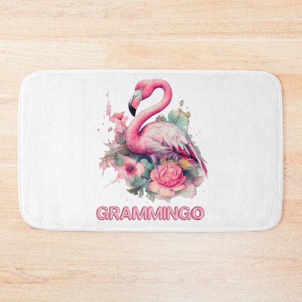 Item preview,  Grammingo Watercolor Flamingo Cotton T-Shirt, Funny Grandma Tee, Flamingo Grandmother Shirt designed and sold by ZenfiniteDesign.