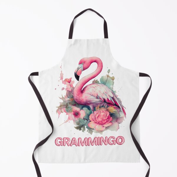 Item preview, Grammingo Watercolor Flamingo Cotton T-Shirt, Funny Grandma Tee, Flamingo Grandmother Shirt designed and sold by ZenfiniteDesign.
