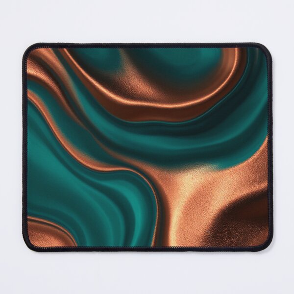 Item preview, Teal and Copper Fluid Abstract designed and sold by StudioForge.