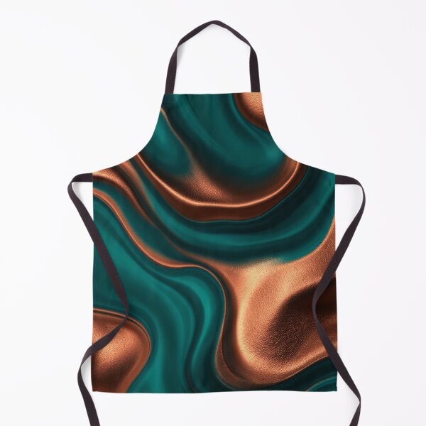 Item preview, Teal and Copper Fluid Abstract designed and sold by StudioForge.