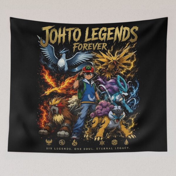Item preview, Johto Legends Forever - Ash Ketchum Legendary Aesthetic Design designed and sold by Trinidesigns123.