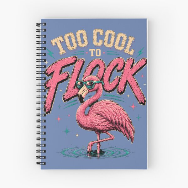 Item preview, Too Cool to Flock Funny Flamingo with Sunglasses Vintage Summer T-Shirt designed and sold by Theshop611.