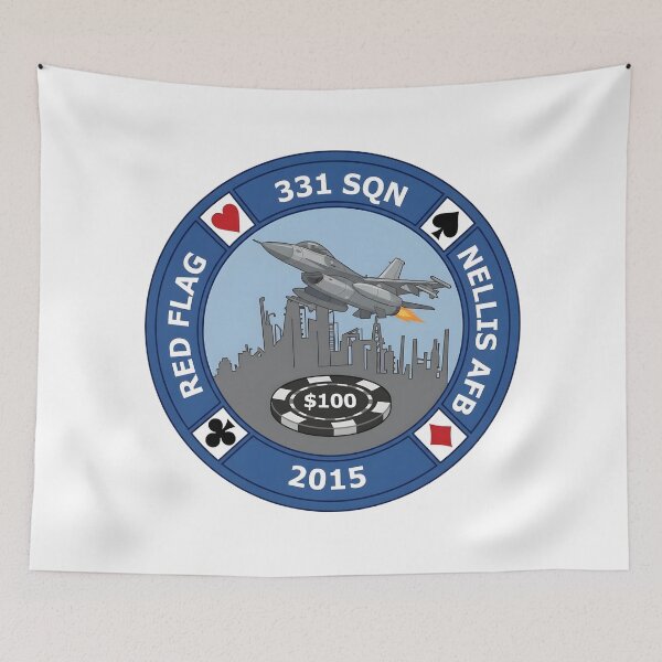 Item preview, 331 Squadron Red Flag 2015 Deployment Patch designed and sold by CharlieDesings.