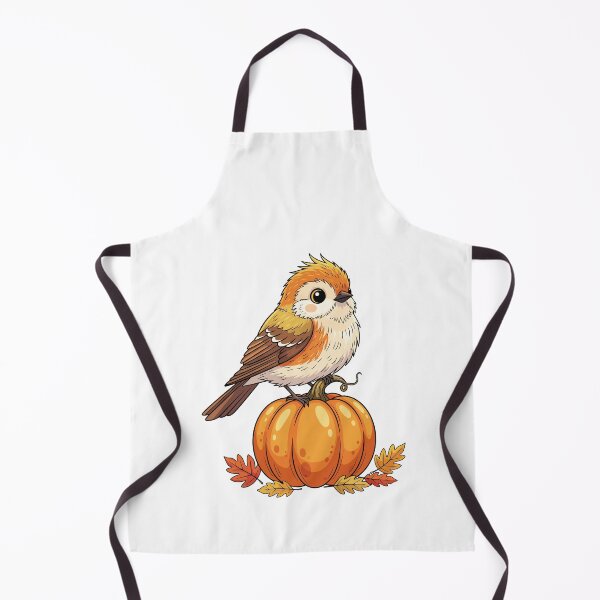 Item preview, Cute Feathered Fall Friends Bird On Pumpkin designed and sold by Amir Faysal.