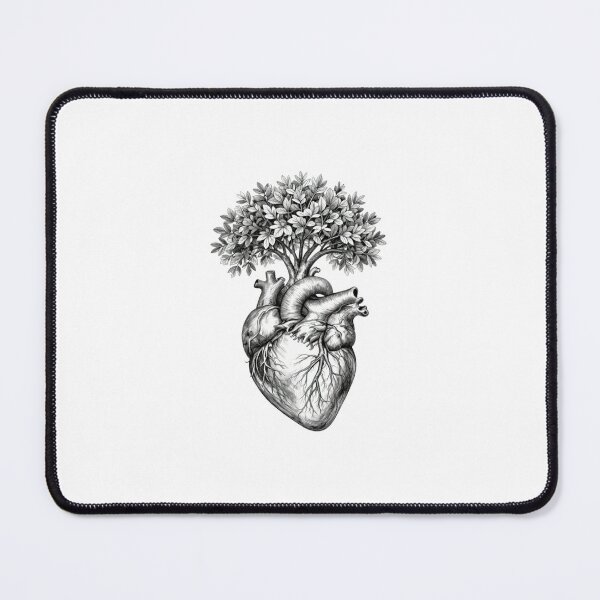Item preview, Anatomical Heart Tree of Life Sketch designed and sold by KindByNature.