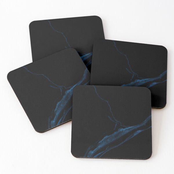 Item preview, Black and Electric Blue Abstract designed and sold by StudioForge.