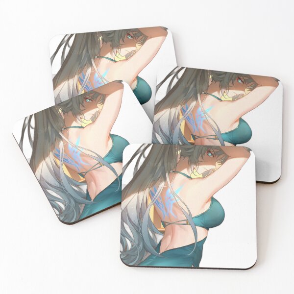 Item preview, Feixiao Teal Evening Dress Honkai Star Rail designed and sold by KomiArts.