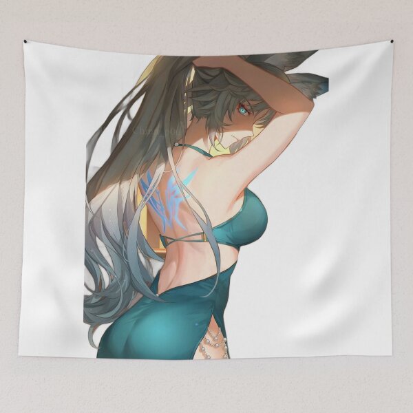 Item preview, Feixiao Teal Evening Dress Honkai Star Rail designed and sold by KomiArts.