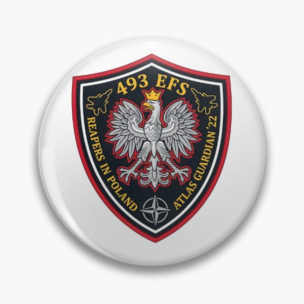 Item preview, 493rd Expeditionary Fighter Squadron Atlas Guardian 2022 Deployment Patch designed and sold by CharlieDesings.