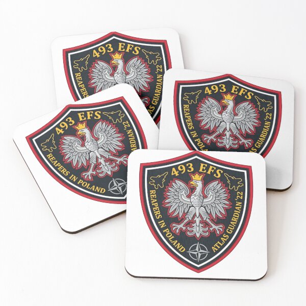 Item preview, 493rd Expeditionary Fighter Squadron Atlas Guardian 2022 Deployment Patch designed and sold by CharlieDesings.