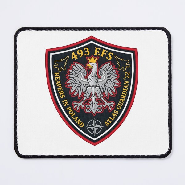 Item preview, 493rd Expeditionary Fighter Squadron Atlas Guardian 2022 Deployment Patch designed and sold by CharlieDesings.