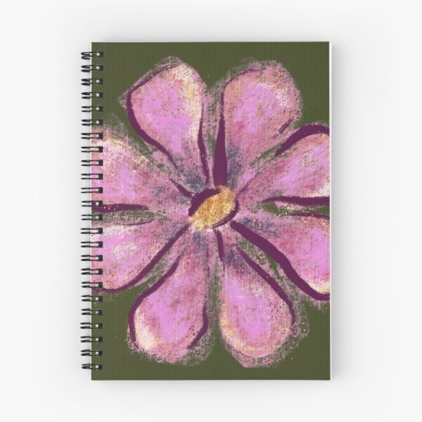 Item preview, Pink Abstract Flower Floral Art in Green Purple Print designed and sold by The Groove Garden.