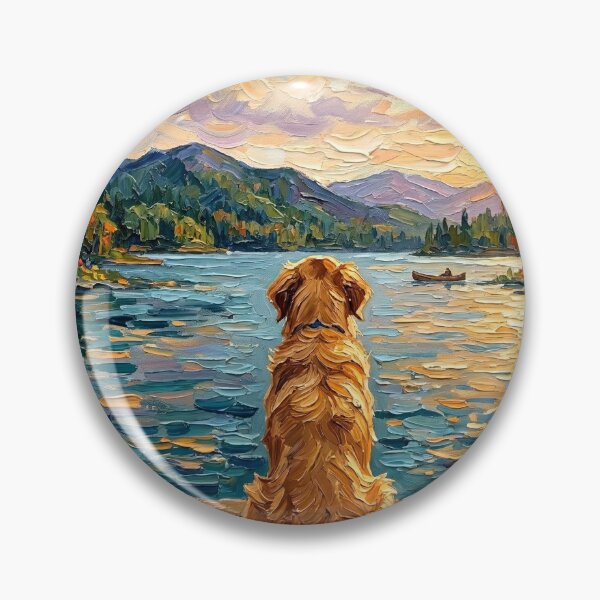 Item preview, On The Dock - Golden Retriever designed and sold by AjaTrier.