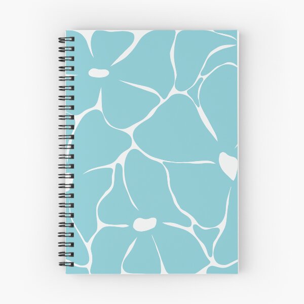 Item preview, Retro Blue Groovy Floral Seamless Pattern designed and sold by StoriesInGrain.