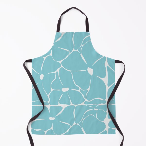 Item preview, Retro Blue Groovy Floral Seamless Pattern designed and sold by StoriesInGrain.