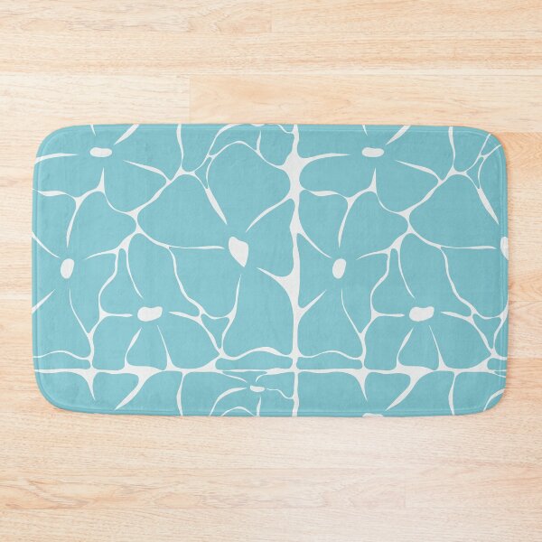 Item preview, Retro Blue Groovy Floral Seamless Pattern designed and sold by StoriesInGrain.