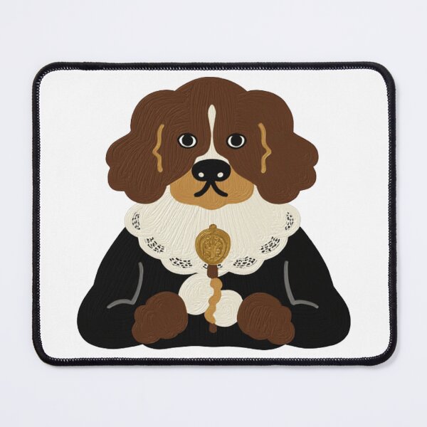 Item preview, Vintage Royal Dog Portrait with Lace Collar - Historical Animal Art designed and sold by The Emoji Vibe.